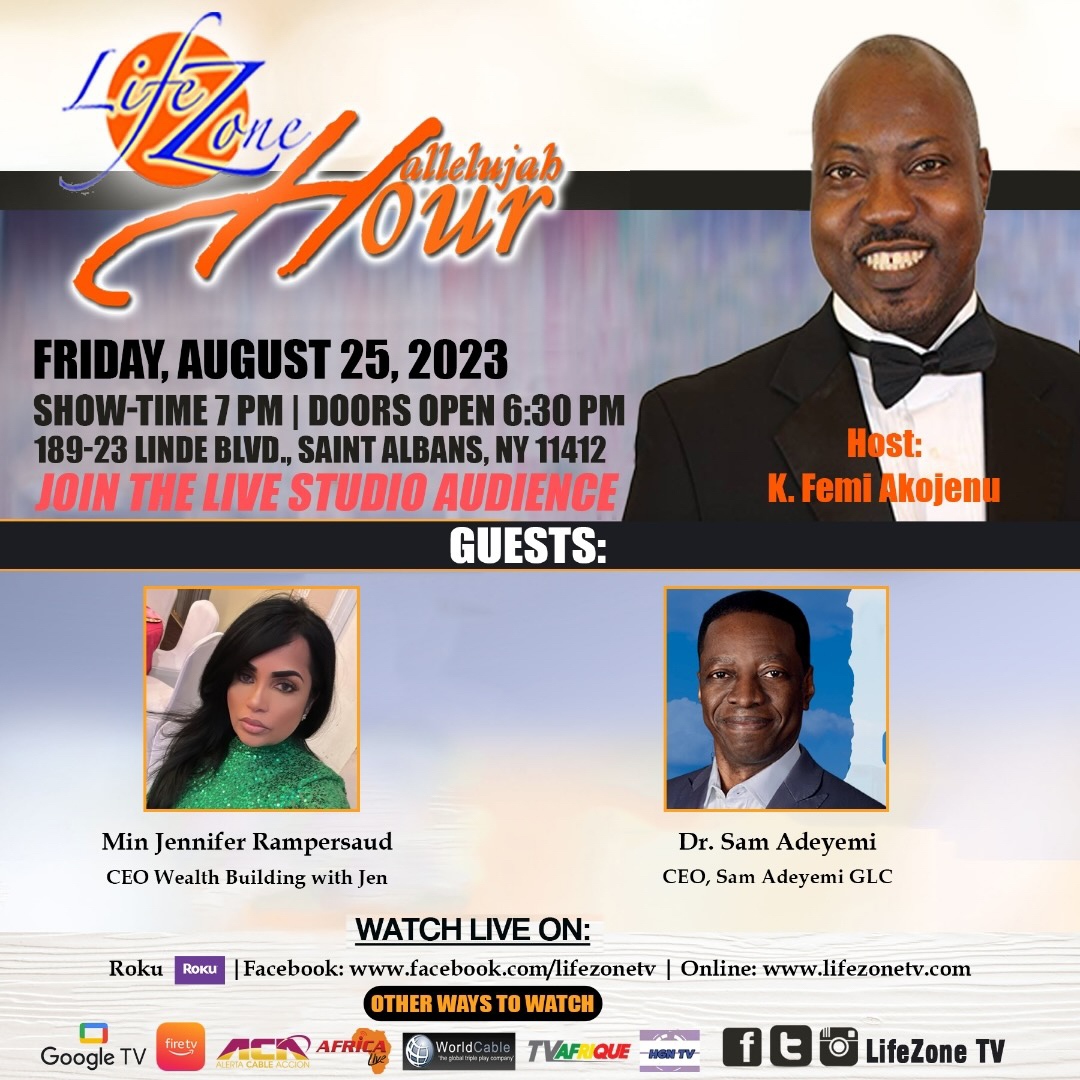 samadeyemiglc's tweet photo. Watch me live tonight on the Hallelujah Hour with @lifezonetv
We will be having great conversations, sharing, learning and more on the show tonight. Watch ion Facebook live, Roku TV at 7PM EST
#lifezone
#samadeyemi
#tvshow
#wealth https://t.co/mPdWUzNpGY