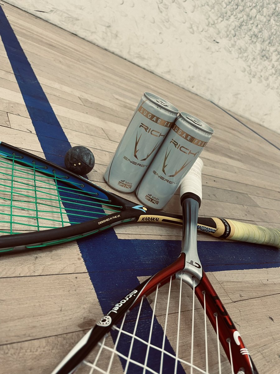 choristersquash's tweet photo. Starting the bank holiday in the right way. A hard game of squash followed by a can of the UK’s premium energy drink.

#squash #fitness #RichEnergy https://t.co/N2i30BpWaG