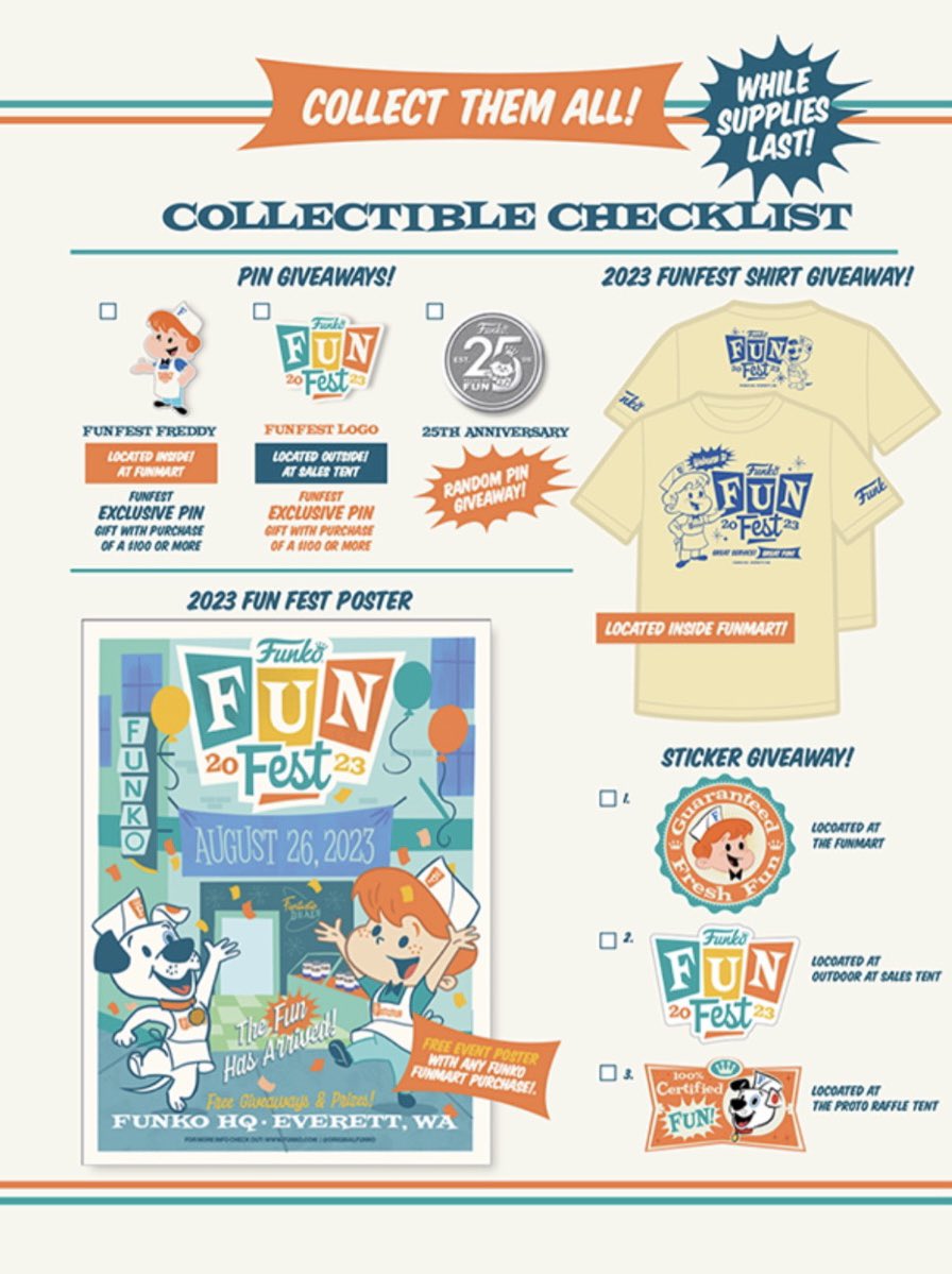 DisplayGeek's tweet photo. Who's heading to Funko HQ tomorrow for Funko Fun Fest 2023? Looks like it's going to be a good time!
#Funko #FunkoHQ #FunkoFunFest #FunkoPops #FreddyFunko #DisplayGeek https://t.co/ALJHOFdd94