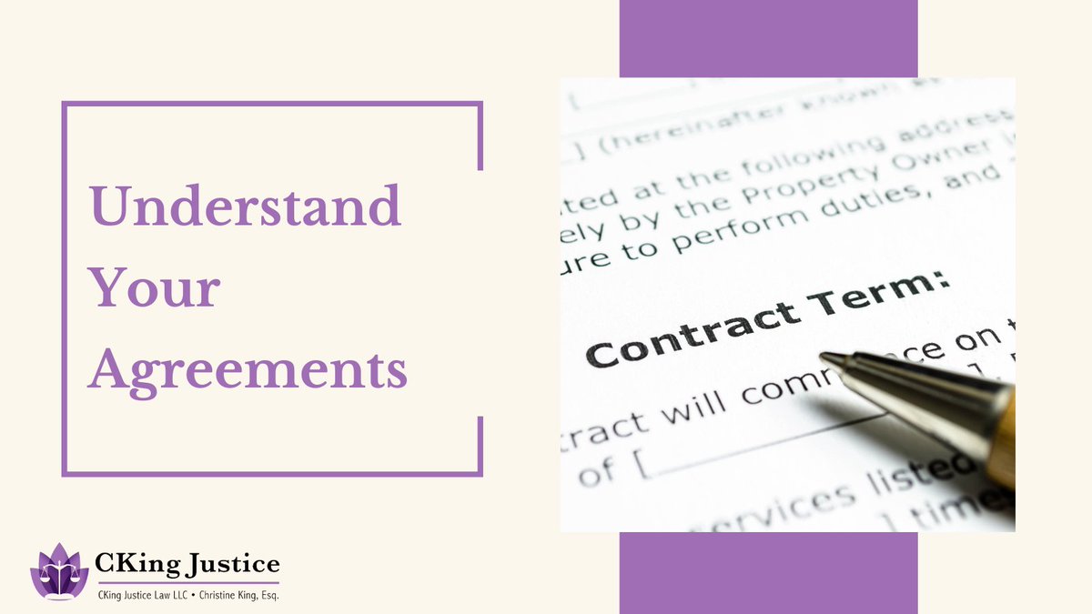 ckingjustice's tweet photo. Don't sign and #contract you don't understand. Instead, contact an #attorney who can help you read and understand any agreement before you sign. https://t.co/L3MuKHYu3K #SWFLAttorney #SWFL https://t.co/PgZFxhlO7A