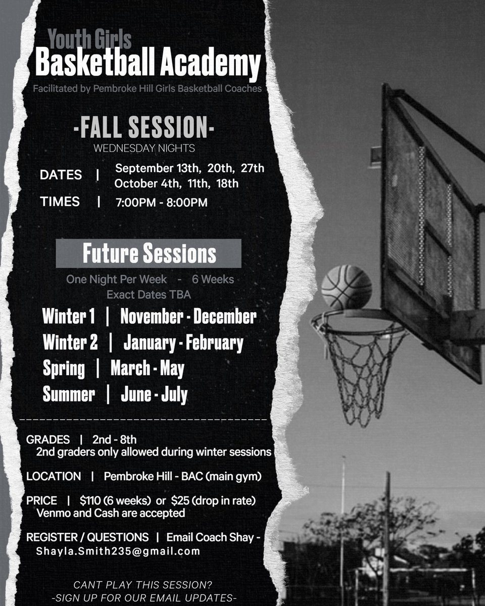 CoachSmithON's tweet photo. Youth Girls Basketball Academy Opportunity! 🫶🏼🏀 https://t.co/HtZJCJaAKV