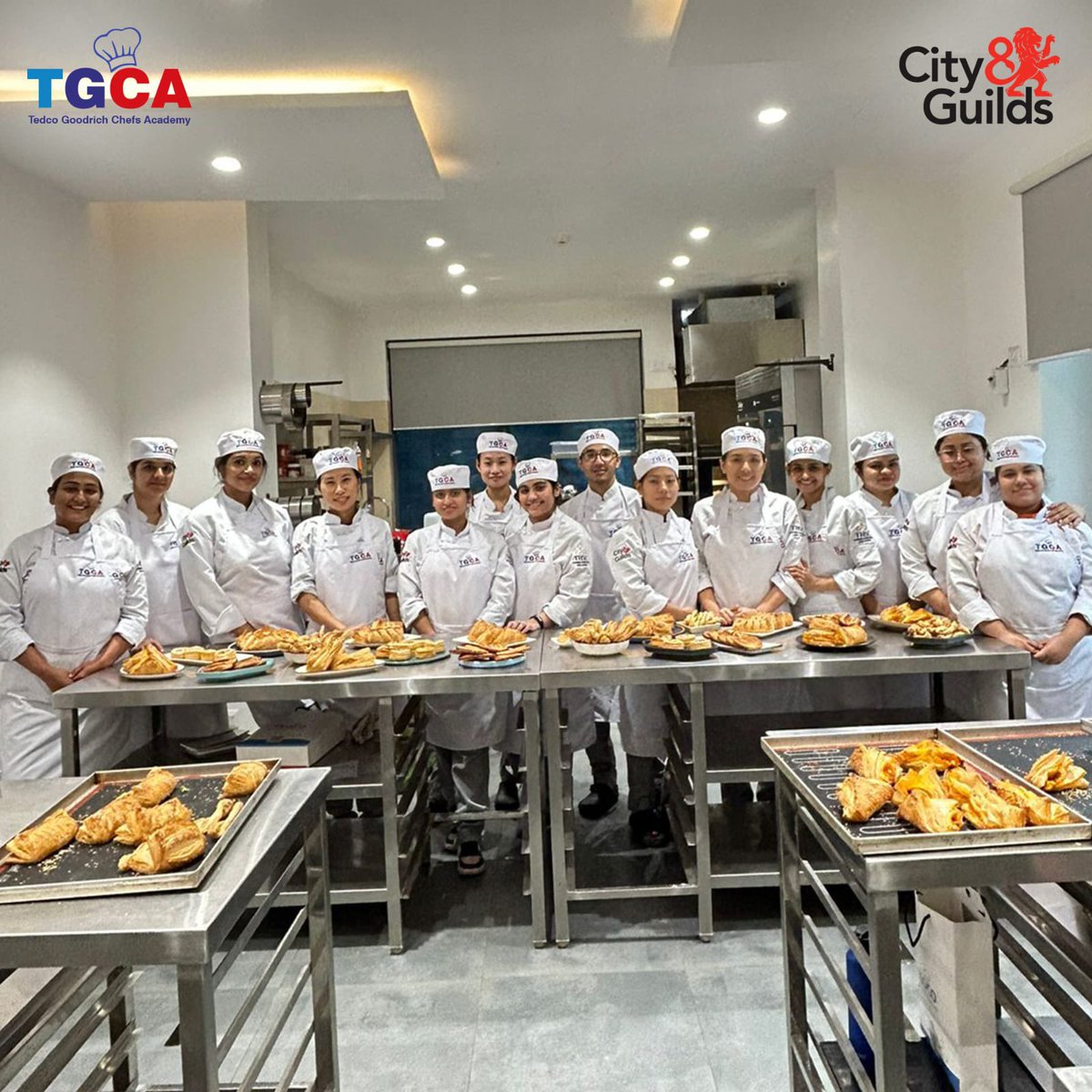 tedcoeducation's tweet photo. Welcoming our Bakery Batch to TGCA! 
We're absolutely thrilled to welcome our August batch to the TGCA family! As the month bursts with new beginnings, we feel your excitement, curiosity, and zest. 🍃✨Week 1 done and dusted (literally) with an introduction to breads and puffs🥳 https://t.co/iK5HPUaTnS
