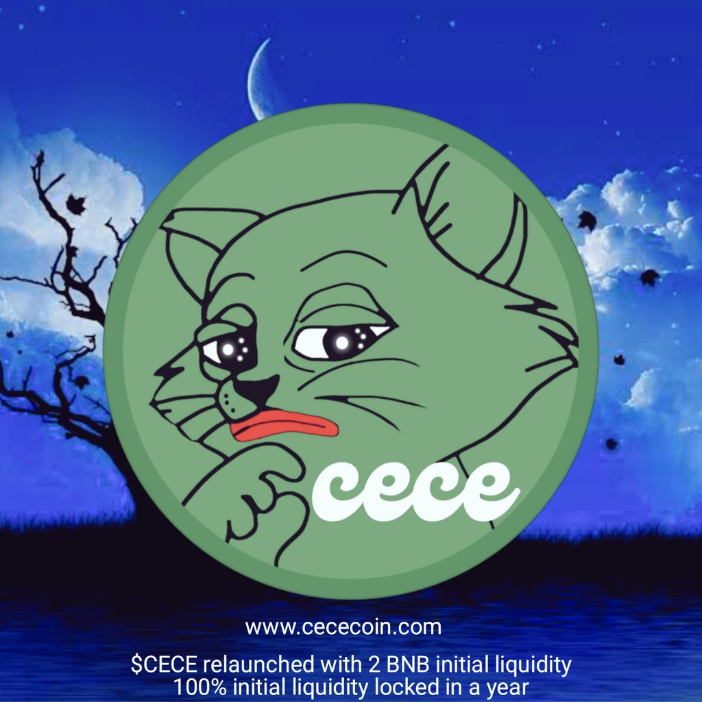 CeceToken's tweet photo. @CoinMarketCap $CECE https://t.co/XvfTqv5Ekk