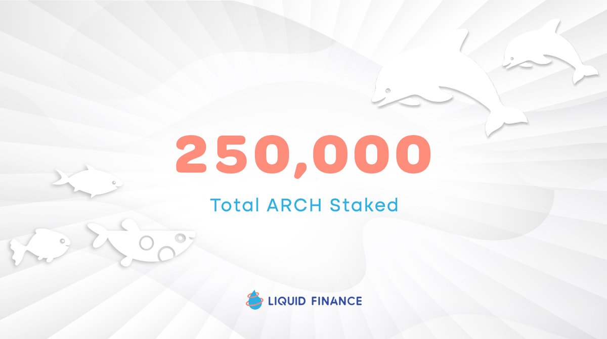 liquid_finance's tweet photo. We've officially reached our first protocol milestone! 🥳

There's now 250,000+ $ARCH staked through the Liquid Finance platform

This is just the beginning as we aim to continue building $sARCH utility, support other protocols and ultimately help the @archwayHQ ecosystem grow 🤝 https://t.co/UF1AhAni1E