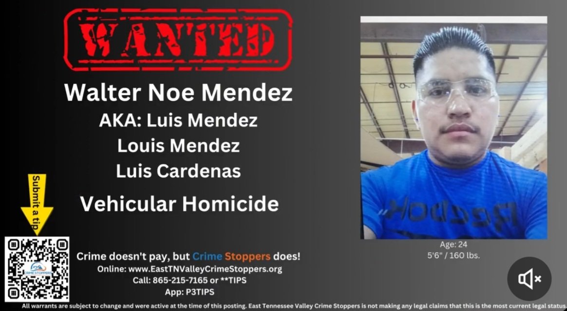 #WANTED #EastTNValleyEdition #Fugitive #FugitiveFriday #WalterMoeMendez #WalterMendez #VehicularHomicide #Homicide #Tennessee #LeavingCrashScene #AutomobileAccident #Fatality #TrueCrime #TBI  #TrueCrimeUnlimited #TrueCrimeCommunity #Crime #TrueCrimeNews 
truecrimeunlimited.blogspot.com/2022/08/wanted…