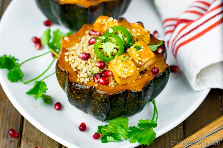 chefdehome's tweet photo. Sweet & Spicy Honey-Sriracha Roasted Acorn Squash stuffed with quinoa, tofu, cilantro oil. Veggie Thanksgiving or fall-inspired Meatless Monday feast bursting with flavor and nutrients. π π―π± #RoastedSquashDelight #NutrientPacked
πhttps://t.co/O36GOB3VH0 https://t.co/3mMW9Ip3AC