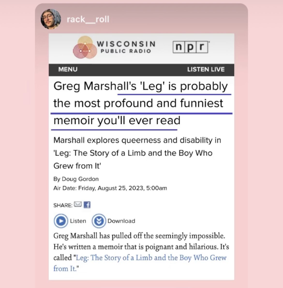 Greg Marshall tweet media