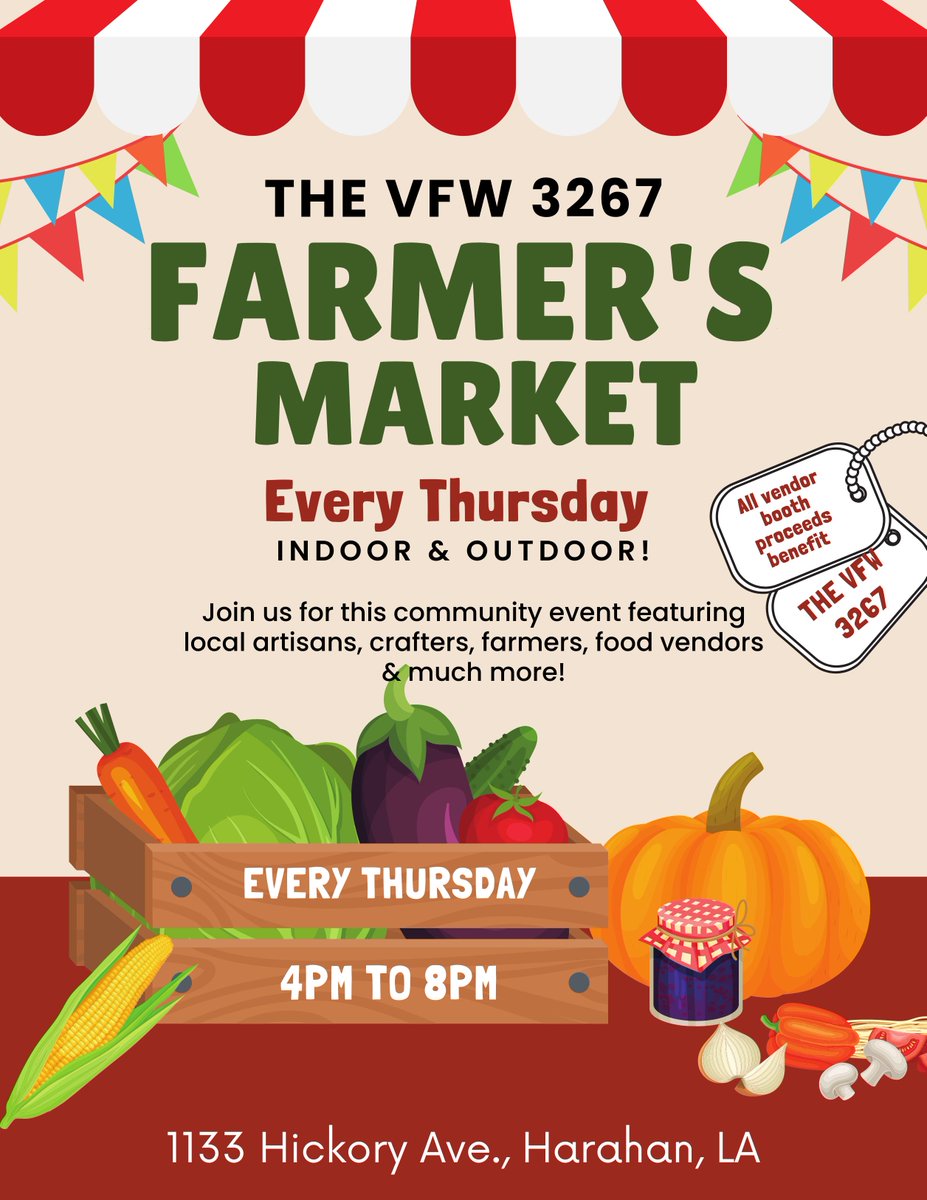 GillianZane's tweet photo. For my locals! If u are in the #harahan #louisiana area support your local #VFW at their new endeavor. I'll be volunteering as an organizer with VFW member Julie, along with trying to peddle my books &amp; baubles to visitors. This is a non-profit event, all proceeds benefit the post https://t.co/mykyRzCXQI