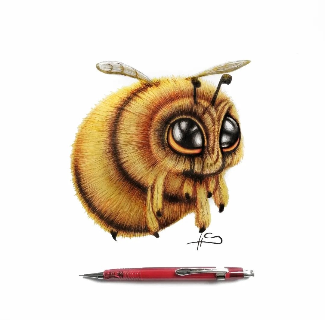 Biene?. Hummel?.. vielleicht ne Bummel 😏
#berlin #artist #art #pencilartist #artworks #cute #colorpencil #bee #Bumblebee #nature #Yellow #wildlife #flowers #naturpainting #animals #portrait #pencil #redpen #furry #funniest