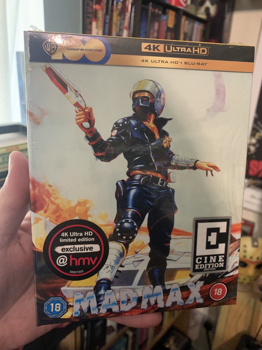 jasonimpey's tweet image. Awesome payday present @Rachel4118 picked up for me from @hmvmiltonkeynes #madmax #cultfilm #actionfilm #melgibson #georgemiller #4kuhd #hmv #cineedition