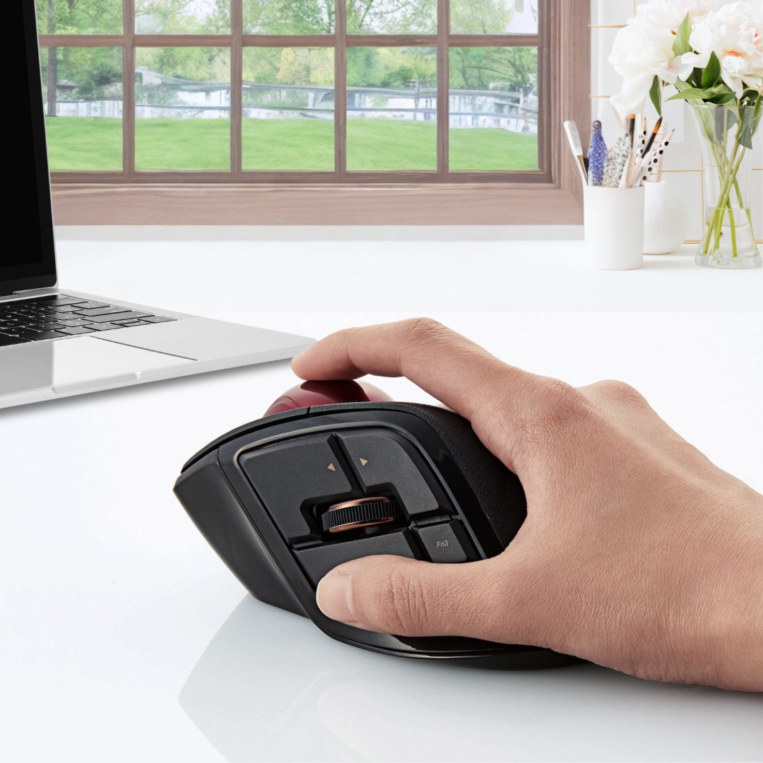 ElecomUSA's tweet photo. Visualize the possibilities: 8 buttons, poised and ready for your command. 
Transform your most frequent actions, tasks, and shortcuts into swift, one-touch operations. DEFT PRO Trackball Mouse, your efficiency skyrockets. https://t.co/21A1jUIogI