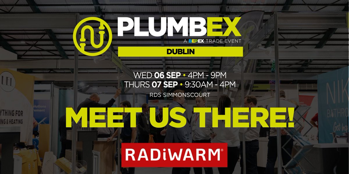 We are excited to announce that we are exhibiting at the PLUMBEX Show in Dublin 😆 At RDS Simmonscourt, Dublin, on the 6th - 7th of September 2023! 🙌 To visit the show register at: bepex.ie/register-now/ . . #PLUMBEX23 #BEPEX2023 #radiwarm