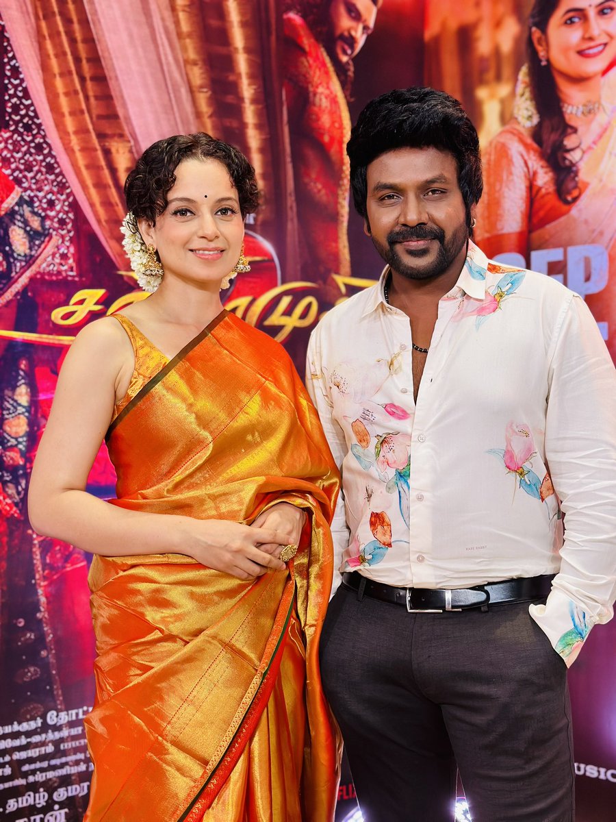 GoldwinSharon's tweet photo. Chandramukhi-2 promotions started today
19 September 2023 Worldwide Release
#MMKeeravaani #iambababaskar #Chandramukhi2 #PVasu #offl_Lawrence #LycaProductions #KanganaTeam #Chandramukhi2audiolaunch
#kanganaRanaut https://t.co/CIoJ4PdkVs