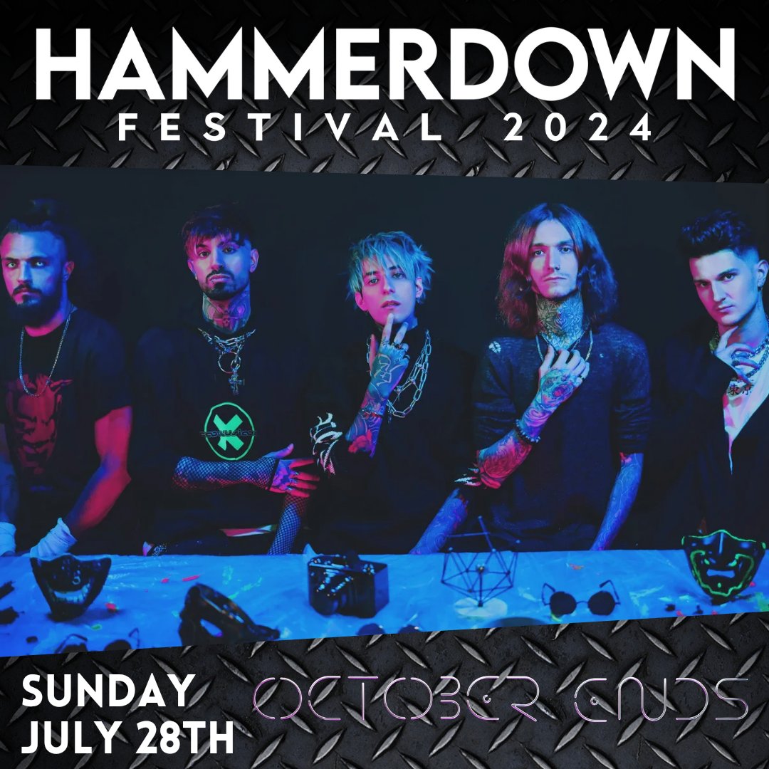 Hammerdown_fest's tweet photo. After a massive Download festival set this year, the awesome @octoberendsuk join the Hammerdown 2024 lineup! #octoberends #metal #rock #alternative #band #brighton #hammerdown #festival #livemusic https://t.co/SDzfeQaMv6