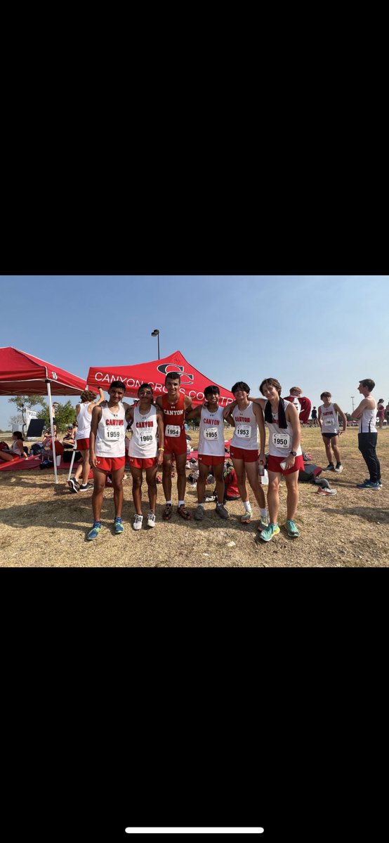 xc_canyon's tweet photo. JVB and VB placed 14th as a team @AthleticsCanyon @DavissonDustin @CoachLeonardTX https://t.co/kRVvWesxIv