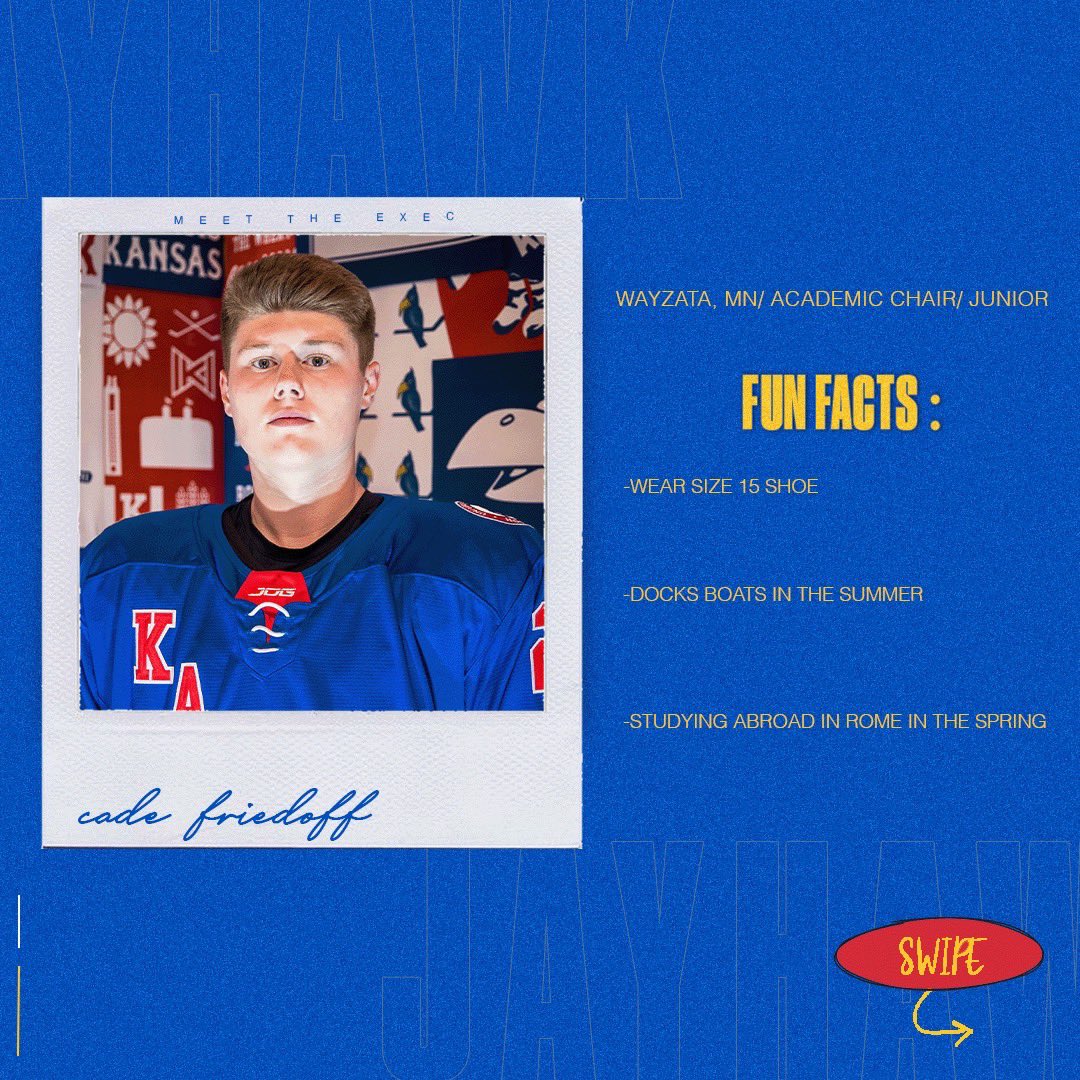 JayhawkHockey's tweet image. 👏🏻INTRODUCING 👏🏻

Your 23-24 Jayhawk Hockey Executive Board! 

#RockChalk #JerseyStore #ExecutiveBoard