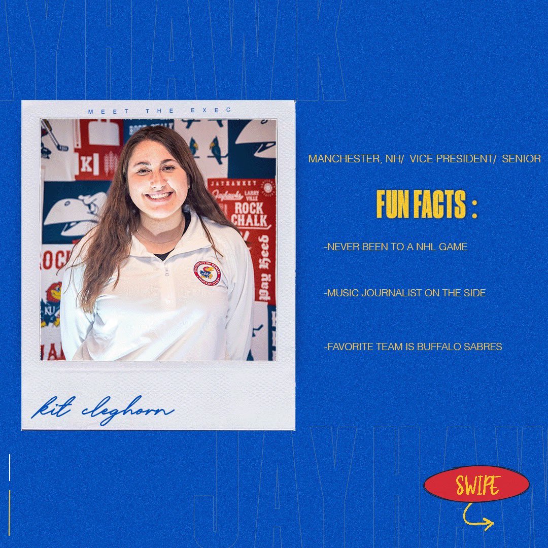 JayhawkHockey's tweet image. 👏🏻INTRODUCING 👏🏻

Your 23-24 Jayhawk Hockey Executive Board! 

#RockChalk #JerseyStore #ExecutiveBoard