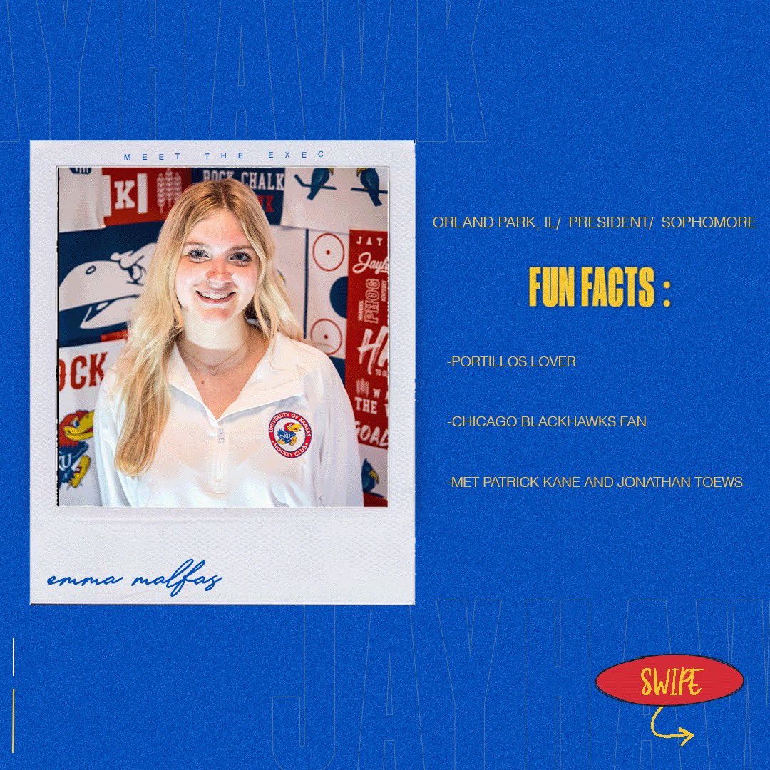 JayhawkHockey's tweet image. 👏🏻INTRODUCING 👏🏻

Your 23-24 Jayhawk Hockey Executive Board! 

#RockChalk #JerseyStore #ExecutiveBoard