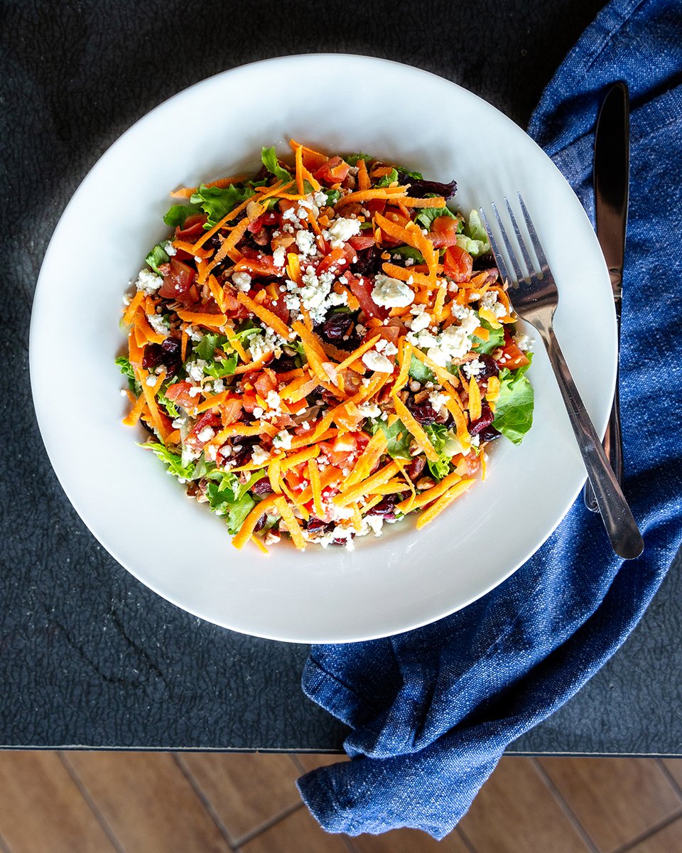 Shredded carrots keep you shredded.  Order something healthy this weekend, like our Lucky's Chopped Salad - fresh chopped lettuce, sweet candied pecans and dried cranberries, blue cheese crumbles, diced tomatoes, and shredded carrots.  Dressed with our house made balsamic.
