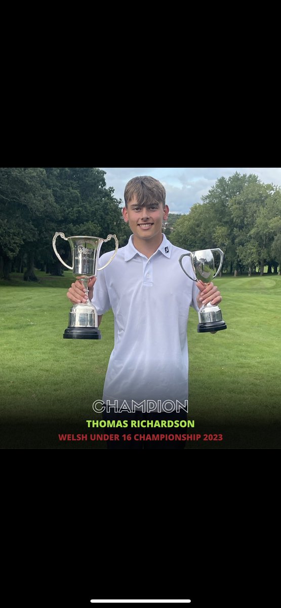 Really happy to have won the @wales golf U16 championship. This is my biggest achievement so far and proves that hard work does pay off. Thanks to <a href="/Cardiffgolfclub/">CardiffGolfClub</a> for hosting a great tournament.
#walesgolf #peakusa
