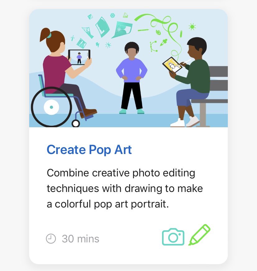 kmi_edu's tweet image. Have you seen the new #EveryoneCanCreate Projects? 🤩 They’re fantastic. Take a look here and see how you can use them in your classroom this year. bit.ly/3E9swJ8 #AppleEducationCommunity
