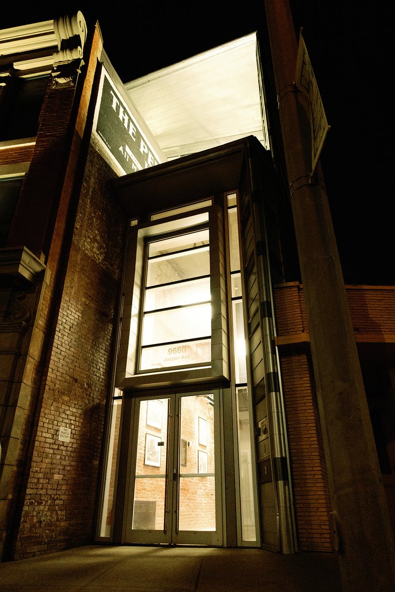 It is the night glow.

Those large windows bring in so much natural light into the building, but at nighttime, the Pendennis glows #yeg #yegdowntown