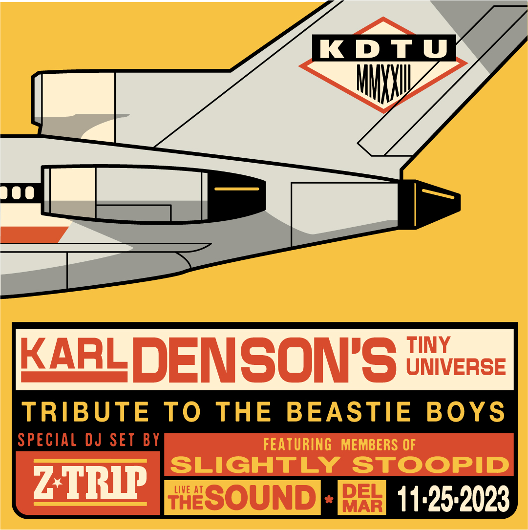 San Diego! KDTU presents a tribute to the @beastieboys on Nov 25 feat. members of @SlightlyStoopid and our man @ztrip on the decks! Tickets on sale now @thesoundsd!