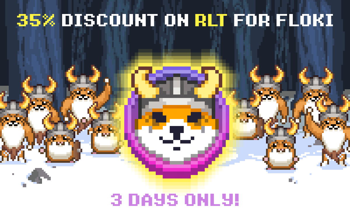 ⚡️ Get 35% More RLT with FLOKI! 🤑

⏳ A three-day discount awaits all brave RollerVikings 

💪 Don't miss it out bit.ly/3M24d59 💪