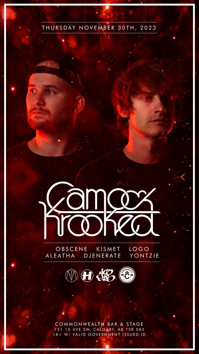 We have been quiet as usual this summer but it is FINALLY time for another 📢Announcement!📢 

November 30th - 2023 - @403DNB presents:

☢️ CAMO &amp; KROOKED ☢️

TIX / INFO -> facebook.com/events/1714886…