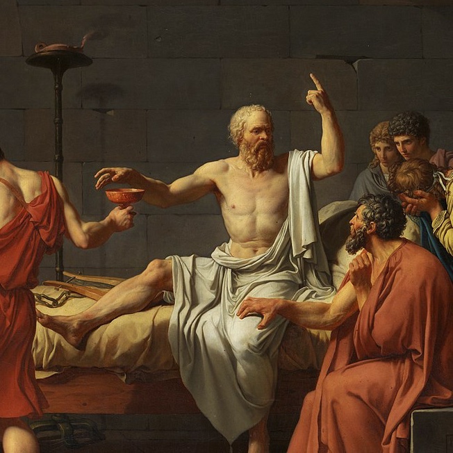 PhysInHistory's tweet photo. Socrates had quite an interesting take on 'death' 📄

We shall see that there is great reason to hope that death is a good, for one of two things: either death is a state of nothingness and utter unconsciousness, or, as men say, there is a change and a migration of the soul from this world to another. Now if you suppose there is no consciousness, but a sleep like the sleep of him who is undisturbed even by the site of dreams, death will be an unspeakable gain. For if a person were to select the night in which his sleep was undisturbed even by dreams, and were to compare with this the other days and nights of his life, and then were to tell us how many days and nights he had passed in the course of his life better and more pleasantly than this one, I think that any man, I will not say a private man, but even the great king, will not find many such days or nights, when compared with the others. Now, if death is like this, I say that to die is gain; for eternity is then only a single night. But if death is the journey to another place, and there, as men say, all the dead are, what good, O friends and judges, can be greater than this? ...Above all, I shall be able to continue my search into true and false knowledge; as in this world, so also in that; I shall find out who is wise, and who pretends to be wise, and is not. ...What infinite delight would there be in conversing with them and asking them questions! For in that world they would not put a man to death for this; certainly not. For besides being happier in that world than in this, they will be immortal, if what is said is true.

-- as mentioned in Apology (Plato's account of the trial of Socrates)

📷 Catharine Lorillard Wolfe Collection, Wolfe Fund, 1931

Art:  The Death of Socrates by Jacques Louis David (1748–1825)