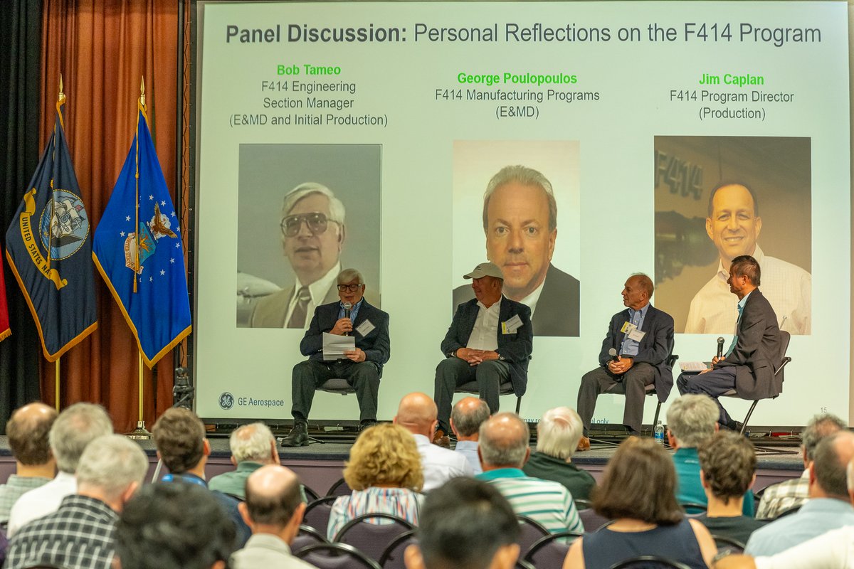 GE_Aerospace's tweet photo. Here's to 30 years of the #F414! 🎉 

Our Lynn, Massachusetts, facility hosted a celebration event for the engine program last week, filled with excitement and inspiring stories. 

Read more about its incredible legacy: 🔗  https://t.co/TFxnhOcVTG https://t.co/sK8yLxp6to