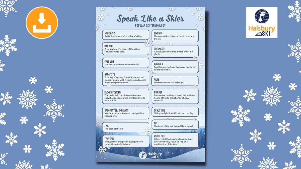 Are your students using any of these ski phrases whilst out on the slopes? Help them get savvy with the ski lingo by checking out our Speak Like a Skier poster!
 
Download it here bit.ly/3x4sGNx 
 
#ukedchat #edutwitter #classroomdisplay #schoolski #skiteacher