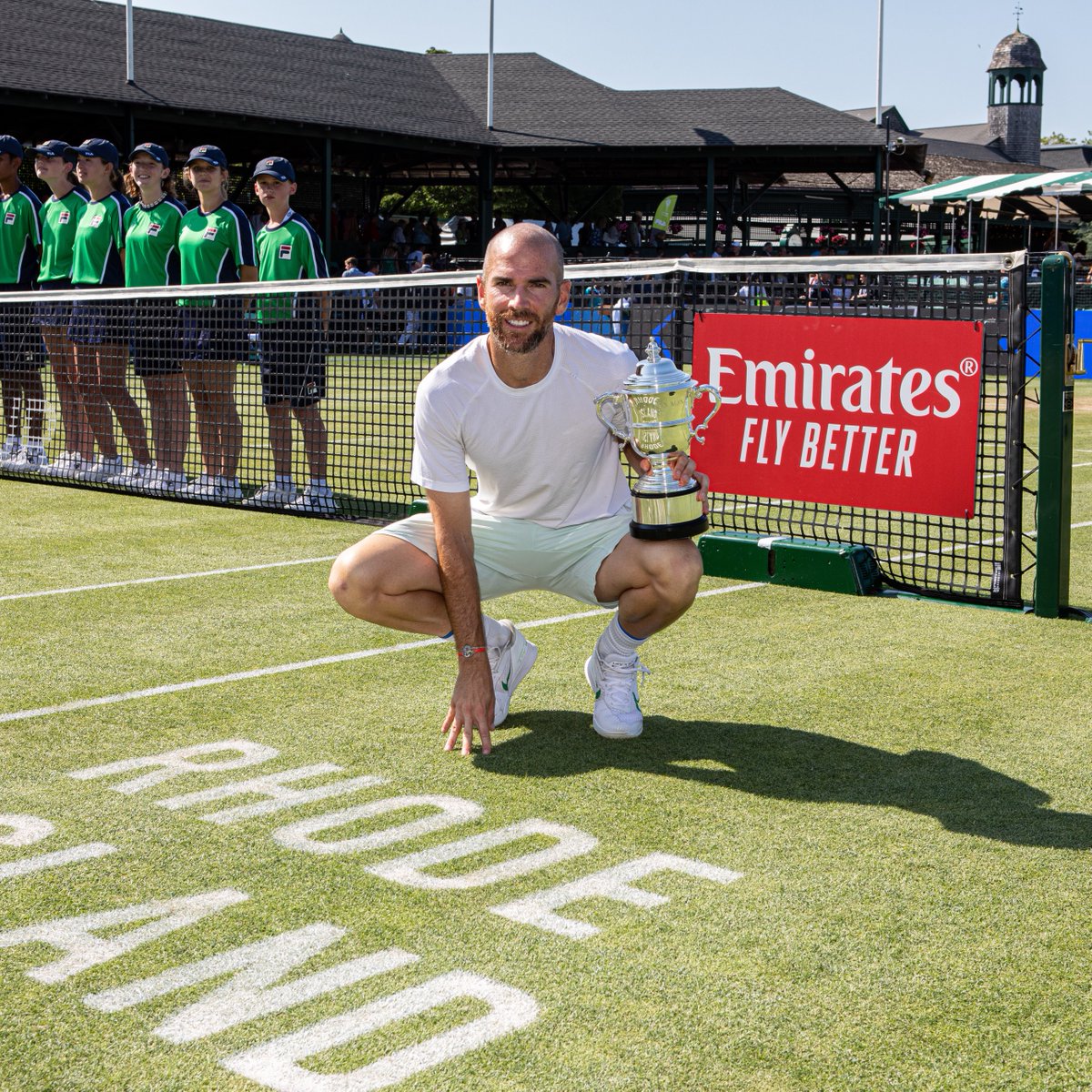 TennisHalloFame's tweet image. Familiar faces in the @usopen draw! Good luck to all our Newport standouts 👏

#InfosysHallofFameOpen | #USOpen