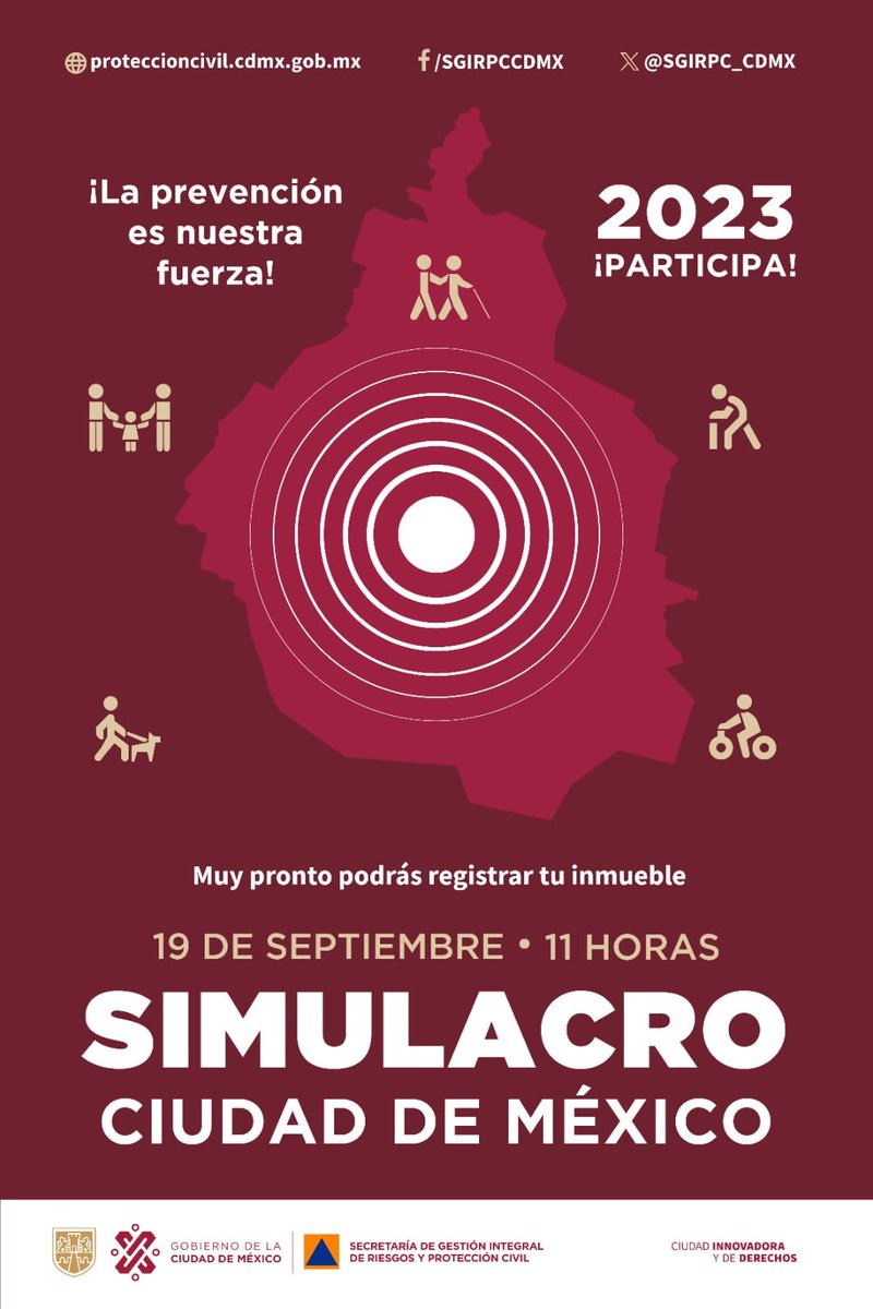 MetroCDMX's tweet photo. Con el objetivo de fortalecer la cultura de la prevención, el Metro participa en el #SimulacroNacional2023, por lo que el servicio de trenes se detendrá momentáneamente en las estaciones durante el simulacro. Mantén la calma y atiende las siguientes indicaciones. https://t.co/Pv3beN14jB