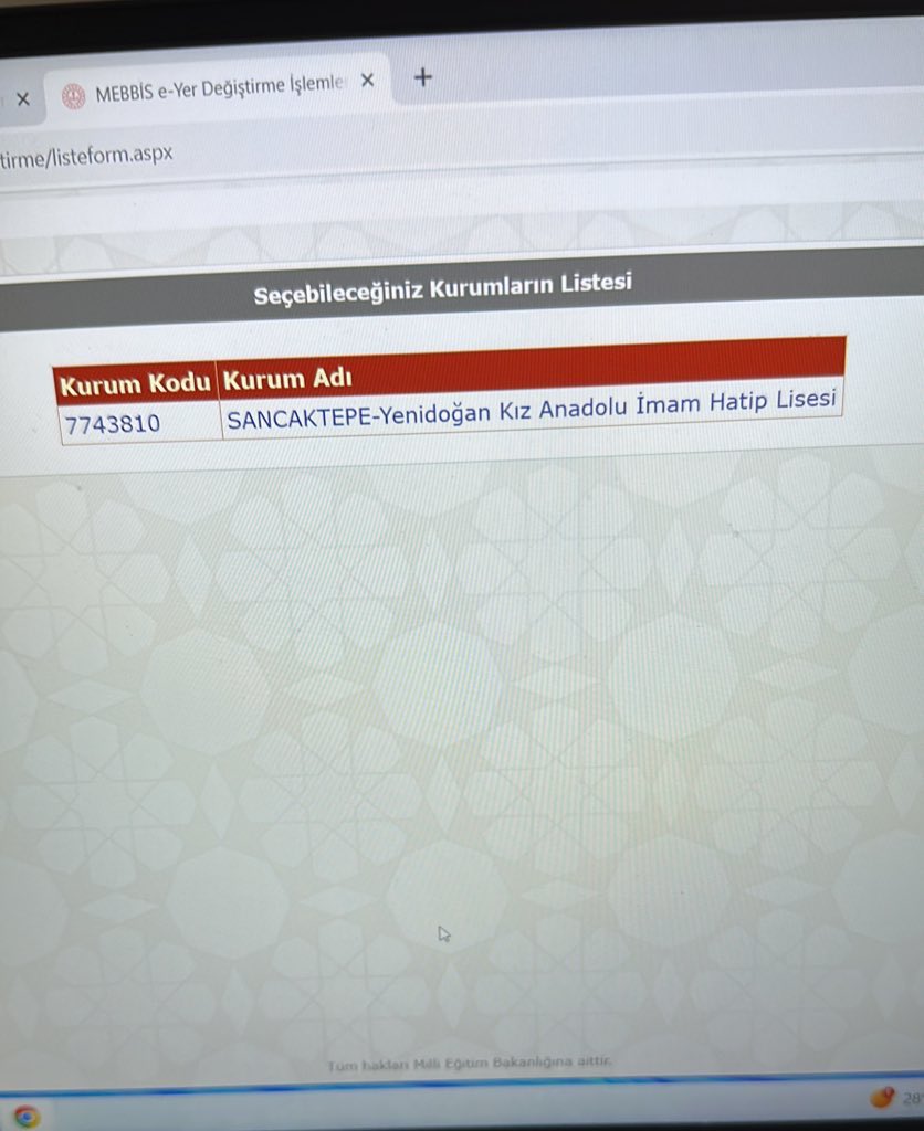 2.tercihte il dışına il içine ve mazerete açılan tek okul burasıydı..
#ilemriŞart
<a href="/Yusuf__Tekin/">Yusuf Tekin</a> <a href="/_aliyalcin_/">Ali YALÇIN</a> <a href="/Akparti/">AK Parti</a> <a href="/RTErdogan/">Recep Tayyip Erdoğan</a>