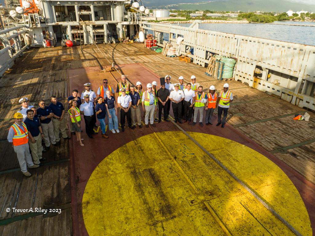 Exciting times for German Ship Repairs with arrival of Floating Dry Dock from Europe to Harbour Head Kingston Jamaica. New industry for Jamaica begins <a href="/AndrewHolnessJM/">Andrew Holness</a> <a href="/darylvazmp/">darylvazmp</a> <a href="/chriszacca/">Chris Zacca</a> <a href="/Chorvelle/">ChorvelleJohnson</a> #CharlesJohnston #JamaicaFruit #PanJam #KimClarke