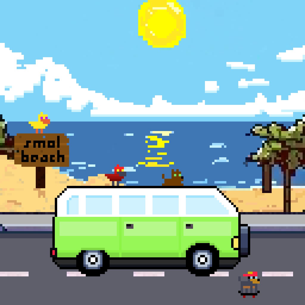 Pixel Vans (@pixelvans) on Twitter photo TGIF! Summer season may be ending but Pixel Season is just starting on <a href="/StargazeZone/">Stargaze ✨🔭</a>
What are your weekend plans?
We're heading to the beach with our <a href="/smoldogs/">ˢᵐᵒˡᵈᵒᵍˢ ⚛️</a> and <a href="/smolduckz/">smolduckz</a> frens
$STARS TGIF! Summer season may be ending but Pixel Season is just starting on <a href="/StargazeZone/">Stargaze ✨🔭</a>
What are your weekend plans?
We're heading to the beach with our <a href="/smoldogs/">ˢᵐᵒˡᵈᵒᵍˢ ⚛️</a> and <a href="/smolduckz/">smolduckz</a> frens
$STARS