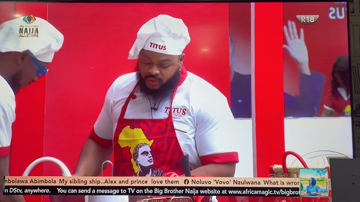 itswhitemoney's tweet photo. Our Resident Chef on duty for @titussardinesng task.

E remain 10mins make food done…get your plates ready oooooo

Abeg make  Team Satisfaction win this one o
#whitemoney #bbnaija https://t.co/EWcQA3pIbN