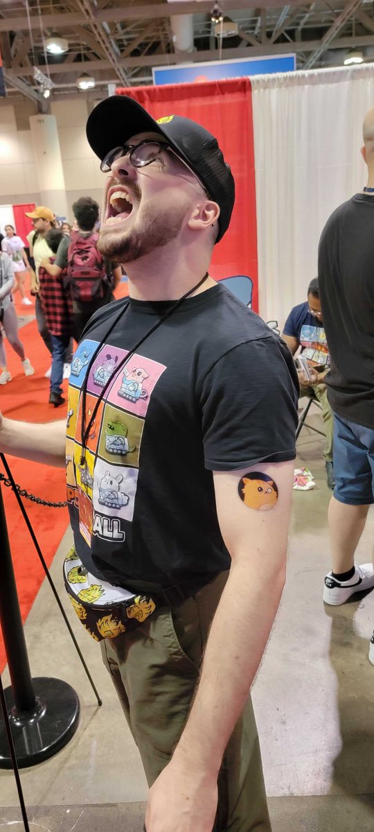 megapower_games's tweet photo. It has happened. A dev has fallen at @FANEXPOCANADA.

15-1.

We accept the Ernest tattoo of shame.

#fanexpocanada #beatthedevs #DepowerBall https://t.co/dydNdYisA5