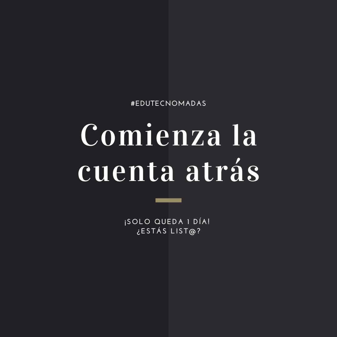❤️‍🔥Algo nuevo está llegando... Menos de 1 día para unirte a #Edutecnómadas!! Inteligencia Colectiva moviente #EspírituExperimental #IntersticiosdeAcción #MutacionesFugaces #IntuiciónSensible #Polifonía #Cocreación con <a href="/carinalion/">Carina Lion</a> <a href="/corirogovsky/">Corina Rogovsky</a> #mteUBA