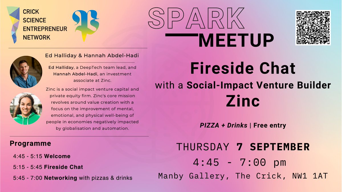 CSEN welcomes social impact venture capital firm Zinc for a fireside🔥chat on 7th September 2023. Funded by LSE, Zinc works with social impact start-ups to create value in: #mental_health 🧠#later_life 👶#globalisation🌏 #automation 🤖#environment🌳
lnkd.in/eWKQvgCn