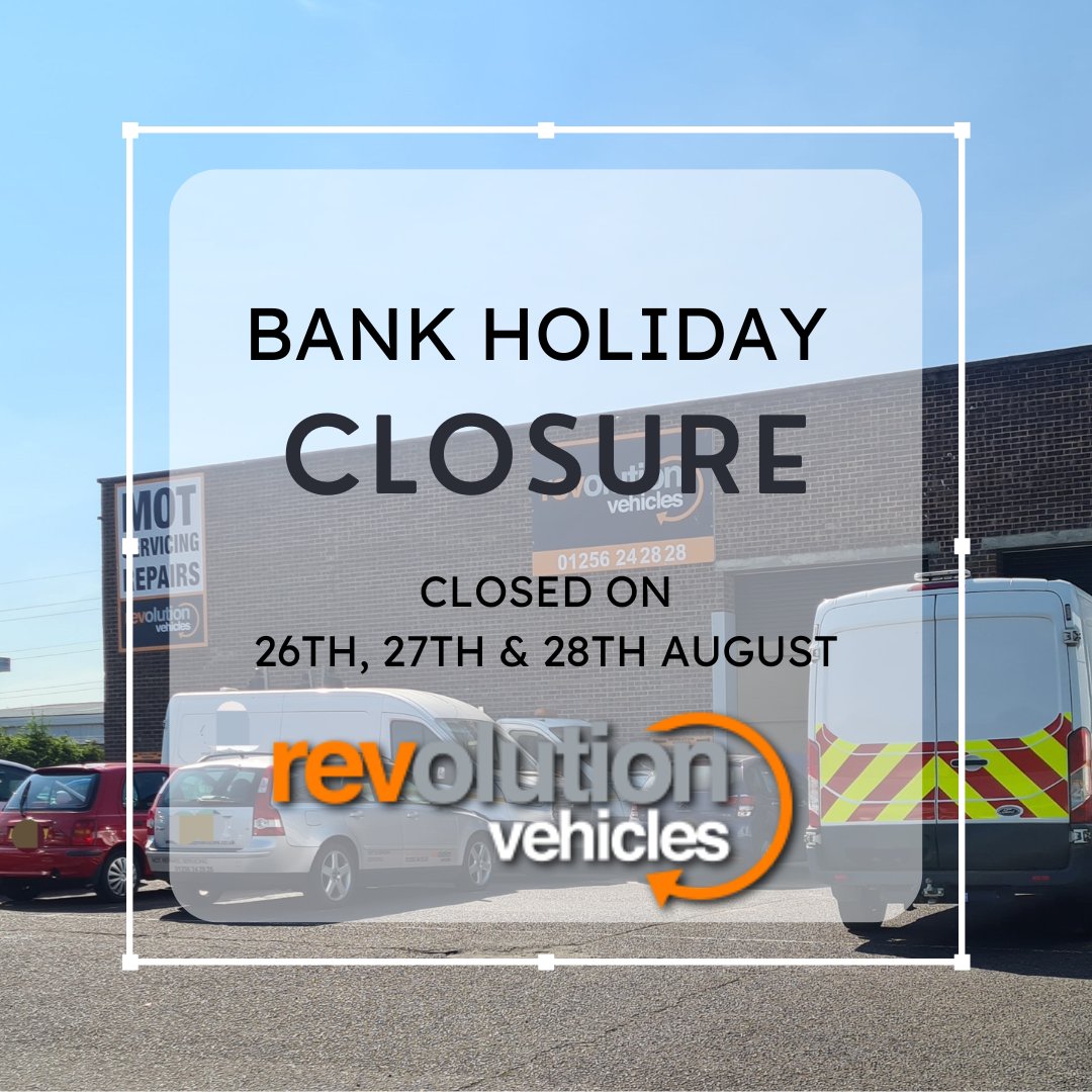 Just a quick update to say that we are now closed for the bank holiday weekend 🏖. We will reopen at 8am on Tuesday 29th, but if you have any urgent queries, please drop us a message on here.

We hope you all have a fab Bank Holiday weekend 🌞. 

See you next week 🚗🔧