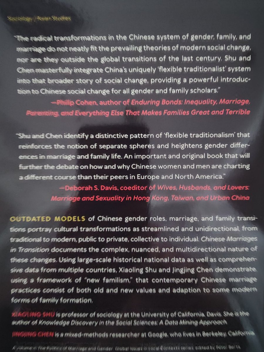 Xiaoling Shu (@xiaoling_shu) on Twitter photo So thoughtful of @CaraNaseem RUP to FedEx a gift wrapped copy. Grateful to Phillip Cohen <a href="/familyunequal/">Philip N Cohen</a> and <a href="/DeborahDavis/">Deborah Davis</a> for the generous blurbs. #family #marriage #China rutgersuniversitypress.org/chinese-marria… So thoughtful of @CaraNaseem RUP to FedEx a gift wrapped copy. Grateful to Phillip Cohen <a href="/familyunequal/">Philip N Cohen</a> and <a href="/DeborahDavis/">Deborah Davis</a> for the generous blurbs. #family #marriage #China rutgersuniversitypress.org/chinese-marria…