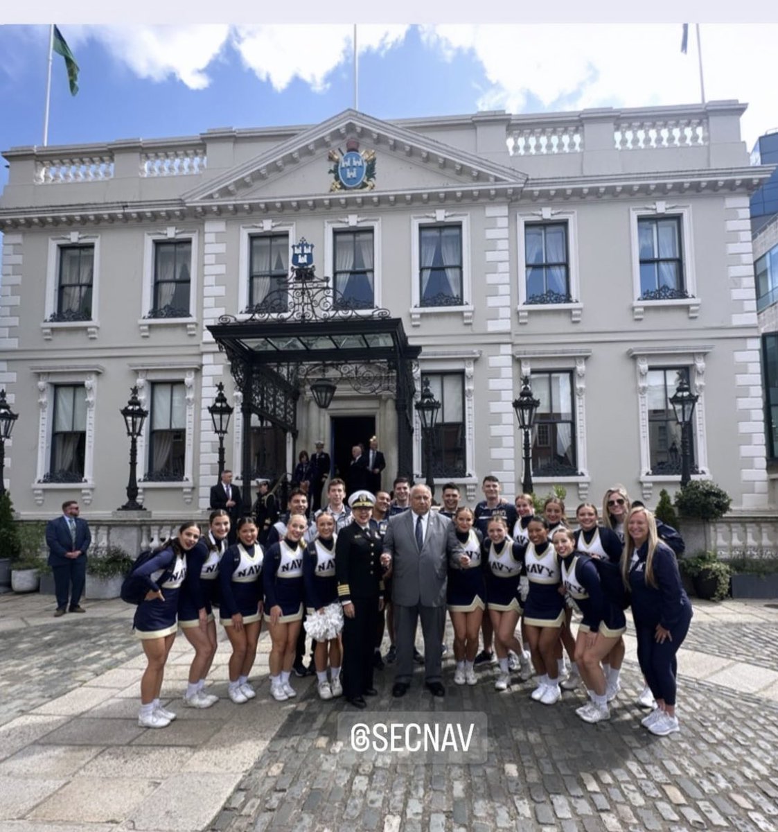 JillCastilla's tweet photo. I’m honored to serve our @SecArmy as a @CASA_Army - today, @LivyCastilla’s hanging out with @SECNAV in Dublin. Beat ND! https://t.co/j1Z7ZruGAy