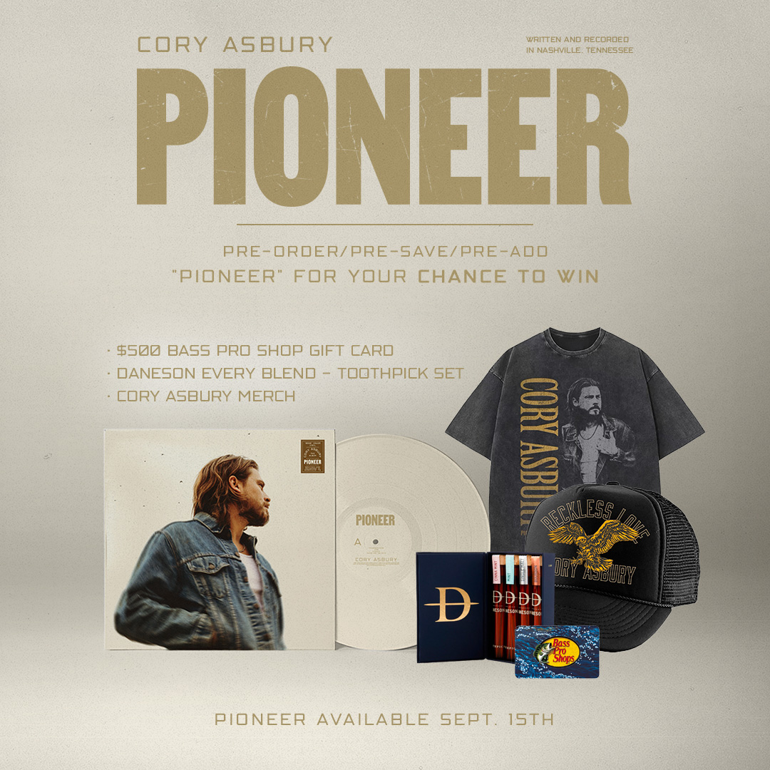 My new album 'Pioneer' is out on Sept. 15th! Pre-Order / Pre-Save / Pre-Add and enter to win some great prizes including a $500 Bass Pro Shops Gift Card + more - Enter Here: tnspk.co/o_gu2g - Lets GOOO!