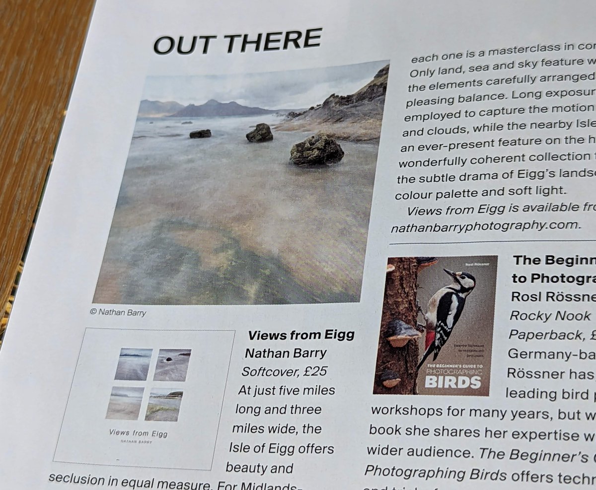 Very pleased to see my book featured in this month's Outdoor Photography magazine <a href="/OPOTY/">Outdoor Photography</a> along with some kind words. It's an honour to share the space with some incredible photographers.
theimageproject.xyz/store/views-fr…