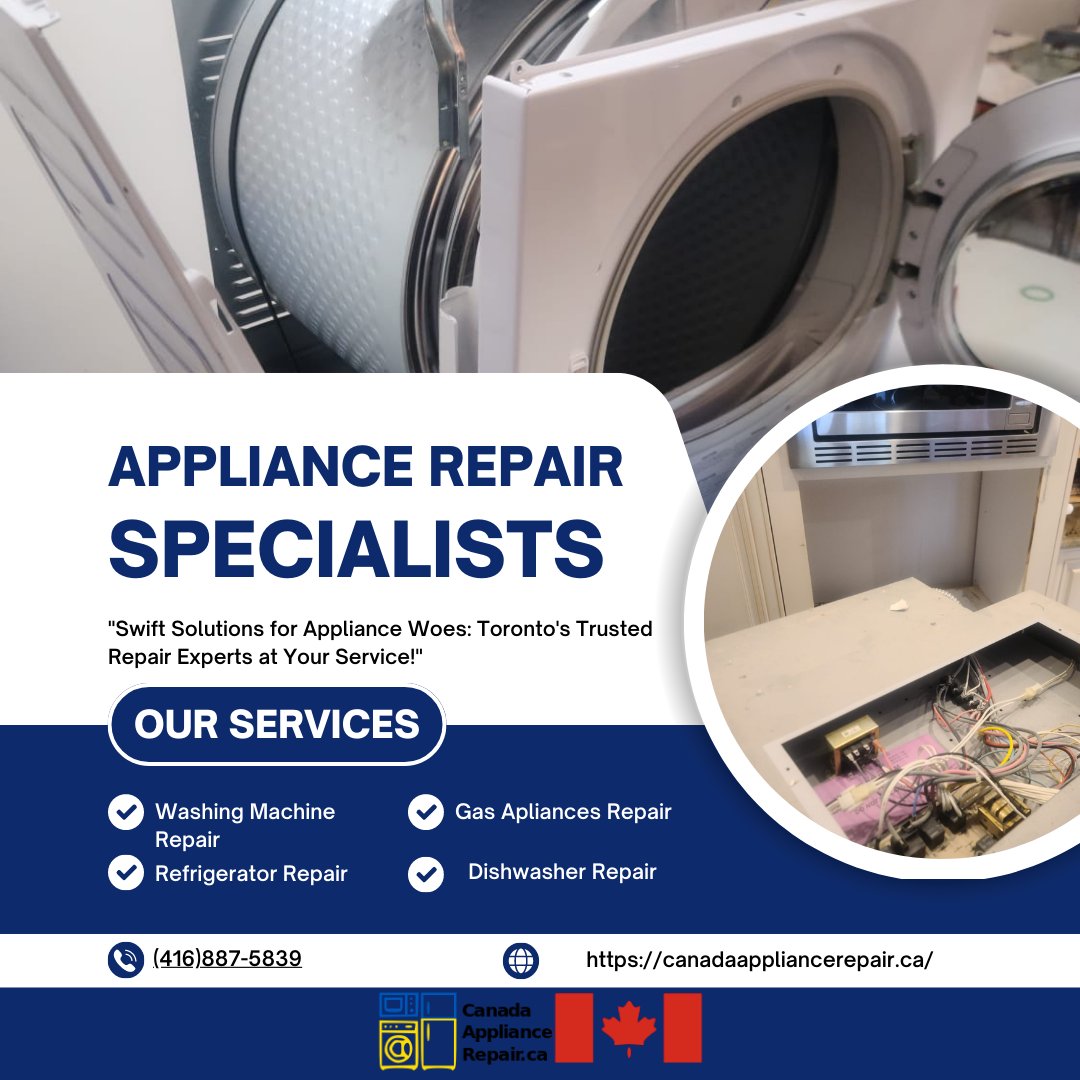 🔔 Did your appliance break down unexpectedly? Don't fret! Our emergency appliance repair services in Toronto are available when you need them most. We understand the importance of a functional home, &amp; we're here to restore your peace of mind. Reach out to us for swift solutions!