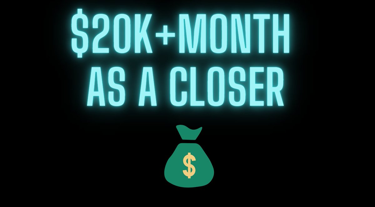 I put together a complete walk through on how to effortlessly close clients and make bank in sales

Everything i do and say + how to get to $20k+ a month

(This is better than 90% of sales courses)

If you want me to send it to you

Rt this and put "Send" below

Will send today