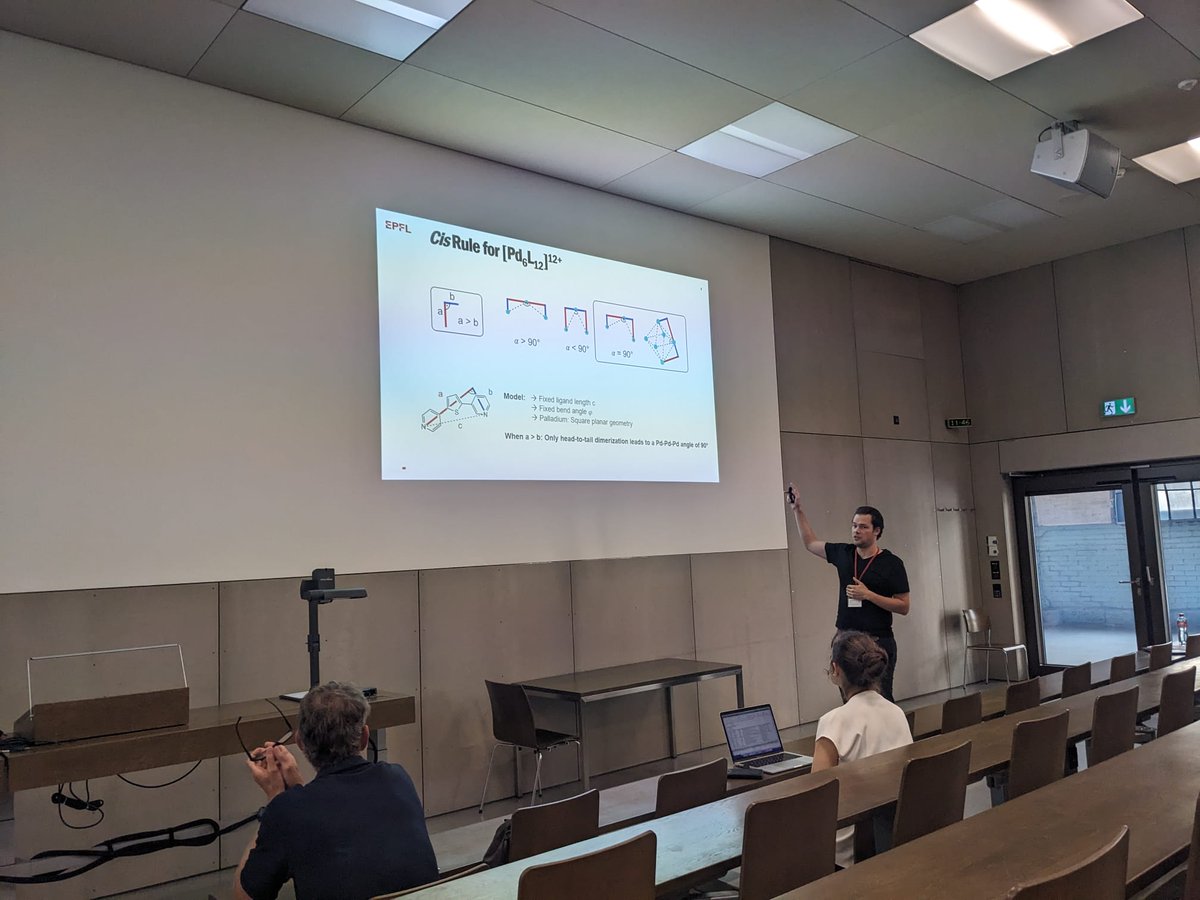 First talk at a conference. It was a fruitful experience and a pleasure to present my work on palladium cages. Stay tuned for the upcoming publication! #SCSFallMeeting