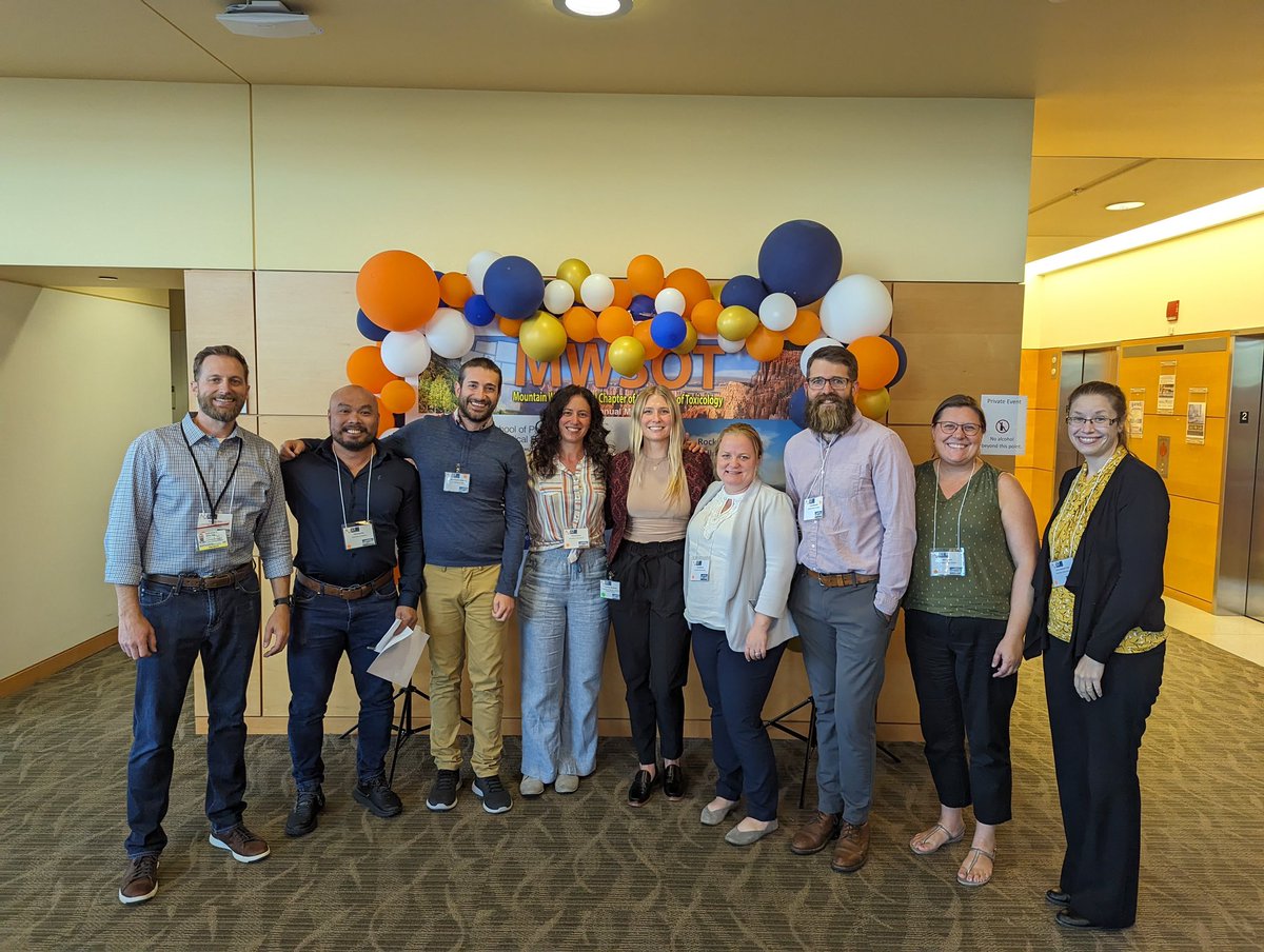 LukeMontrose's tweet photo. The 2023 co-hosted #MWSOT and #RMWSS meeting on the @CUAnschutz campus has been a hit! In large part this has been due to the hard work by the Mountain West @SOToxicology leadership team.
@CSUResearch @CSUVetMedBioSci
@EPA @ColoradoStateU
#smokesymposium https://t.co/wsdVteIiKK